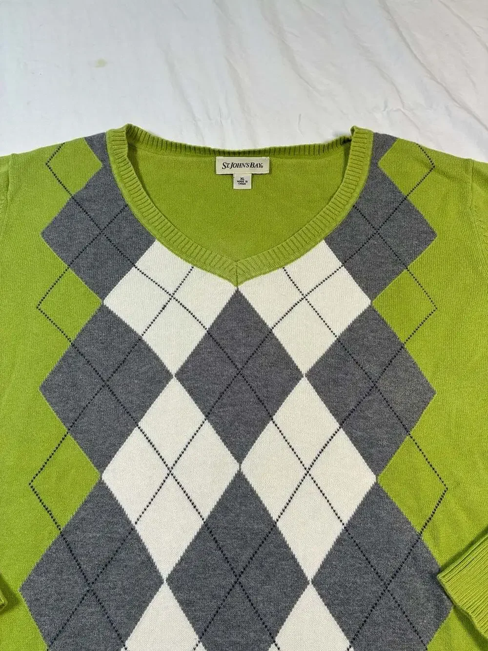 Vintage St. john's Bay pullover 100% Cotton Cottage Core Size XL